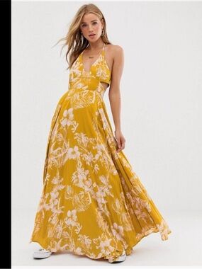 Free People Yellow Floral Dress for Sale up to 90% Off: Poshmark